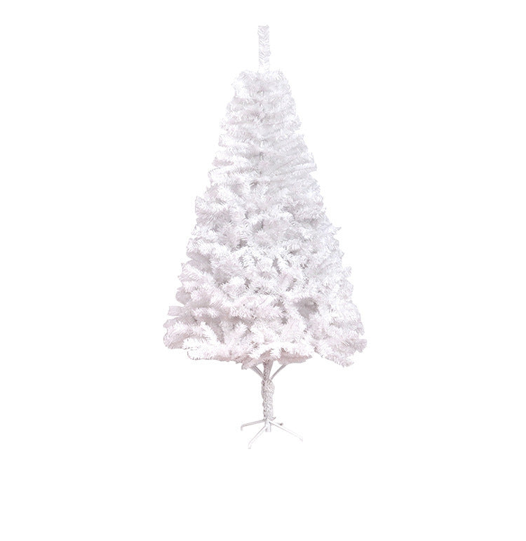 White Christmas Tree Scene Snow Layout