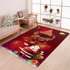 Christmas carpet floor mats