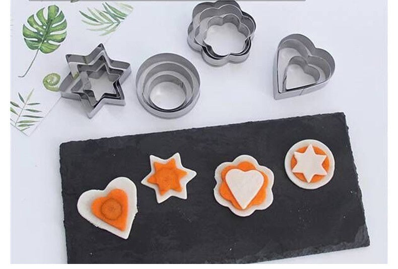 Stainless Steel Steamed Bread Cookie Cutter Die Love Cookies Tools