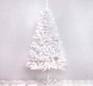 White Christmas Tree Scene Snow Layout