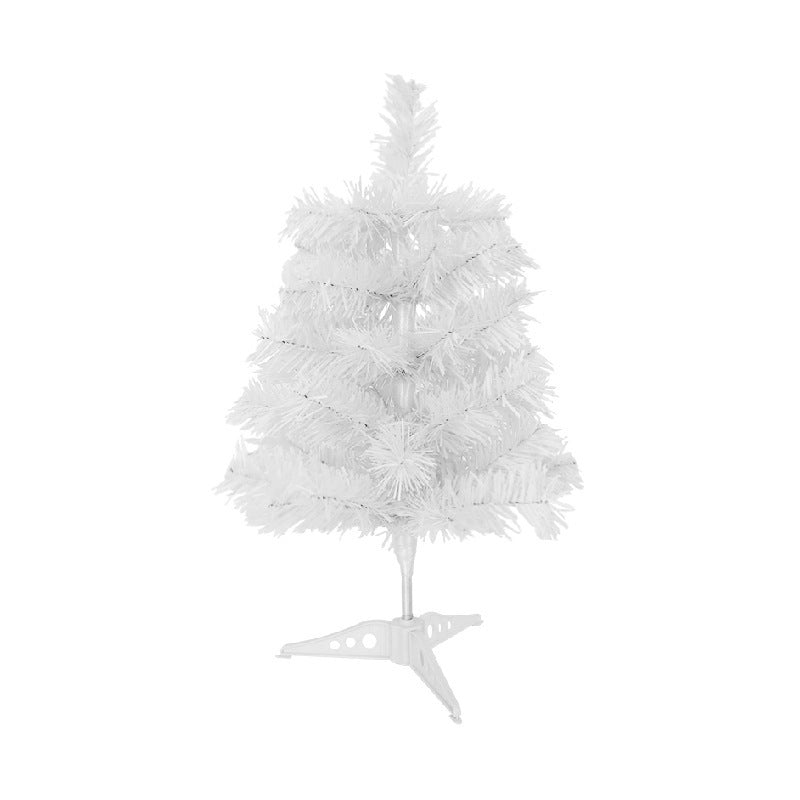 White Christmas Tree Scene Snow Layout