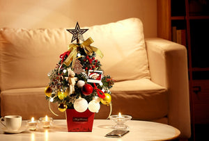 Lighted Mini Christmas Tree Set