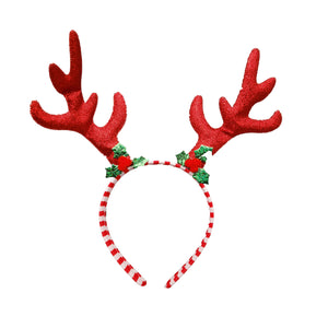 New Christmas Headband Cartoon Snowflake Antlers Decorative Hair Clip