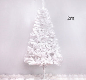 White Christmas Tree Scene Snow Layout